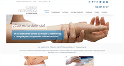 Desktop Screenshot of clinicaosteopatica.com