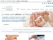 Tablet Screenshot of clinicaosteopatica.com